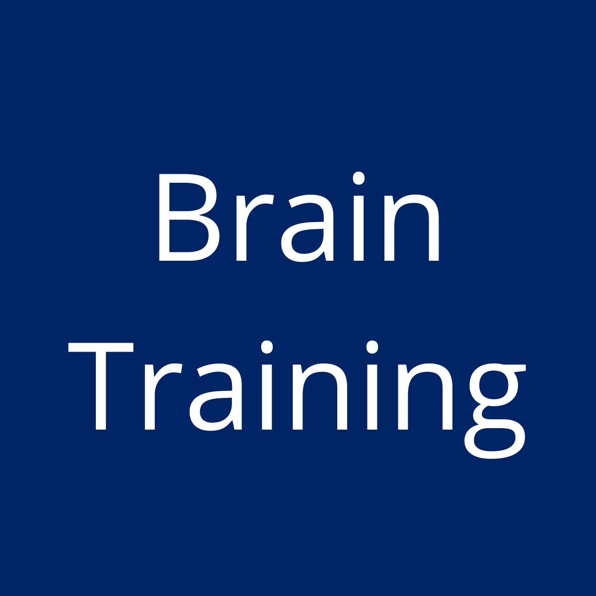 Brain Training